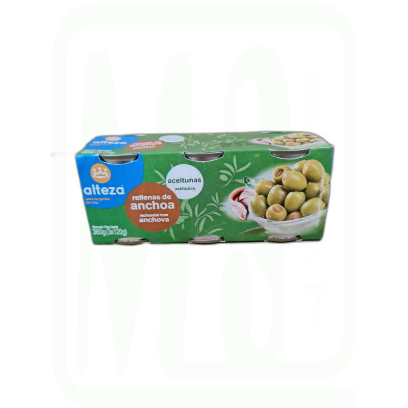 ACEITUNAS RELLENAS ANCHOA PACK-3 X 50 GR