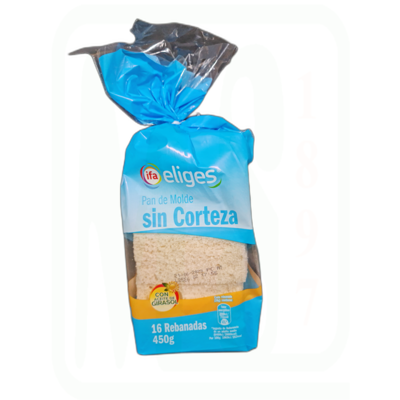 PAN SIN CORTEZA SANDWICH 450 GR