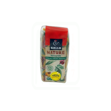 PASTA NATURE ESPIRALES VEGETALES 400 GR