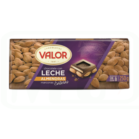 CHOCOLATE LECHE ALMENDRA 250 GR