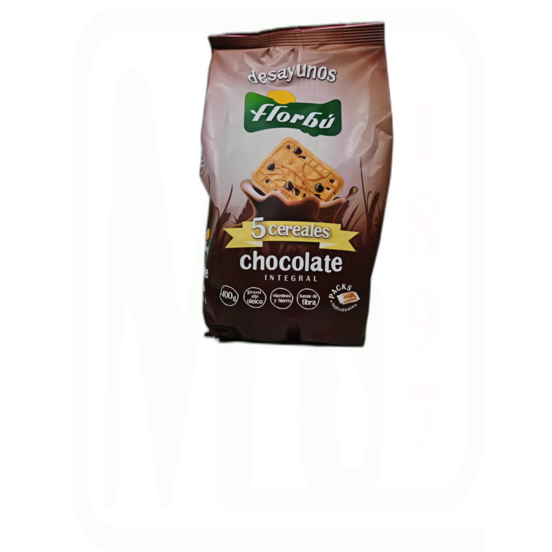 GALLETAS 5 CEREALES CHOCO INTEGRAL 400 GR