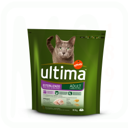 ALIMENTO GATOS ULTIMA ESTERILIZADOS POLLO 800 GR