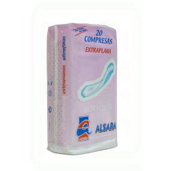 COMPRESAS ULTRA EXTRAPLANA PACK-20 