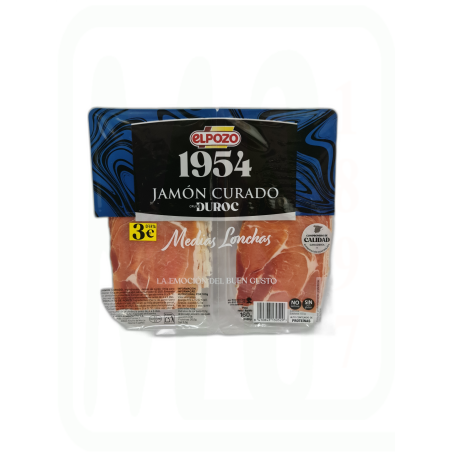 JAMON CURADO  LONCHAS PACK-2 X 75 GR