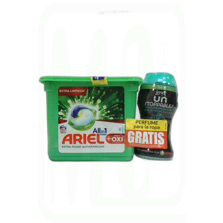 CAPSULAS DETERGENTE 18 UN- + PERLAS 180GR