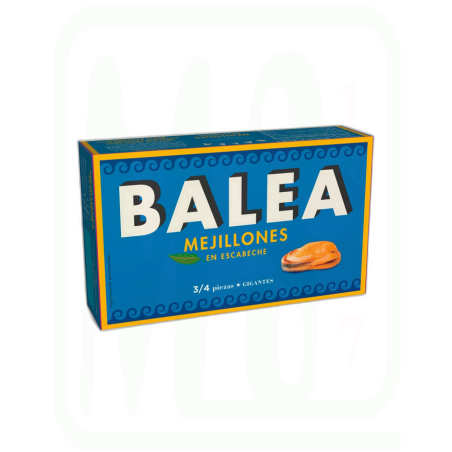 MEJILLONES ESCABECHE 4/6 PIEZAS  65 GR