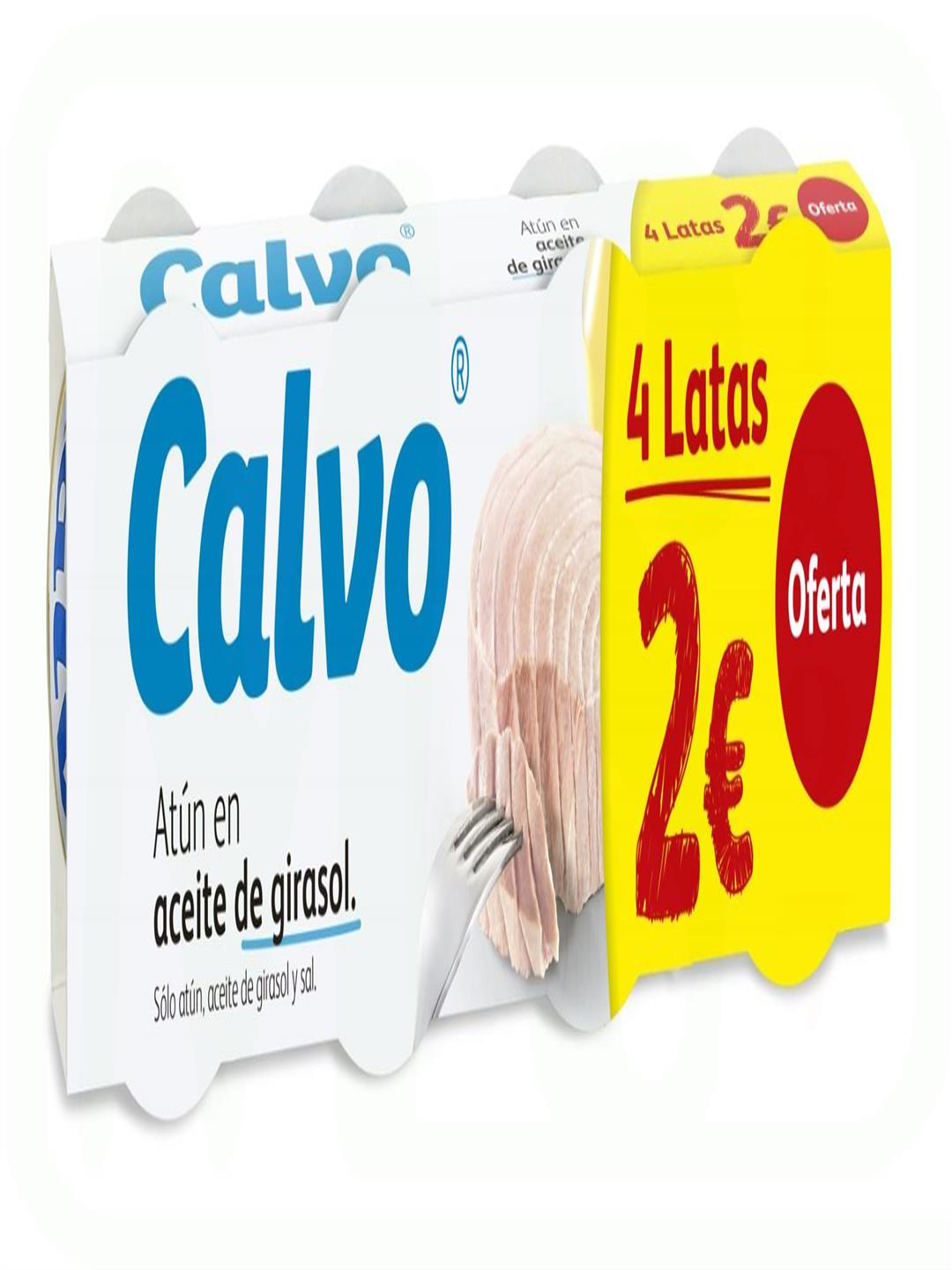 ATUN LISTADO ACEITE GIRASOL PACK-3 +1 X 52 GR