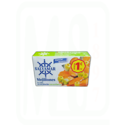 MEJILLONES ESCABECHE CON ACEITUNAS 83 GR
