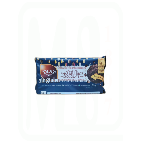 GALLETAS FINAS ARROZ CHOCO NEGRO SIN GLUTEN 135 GR