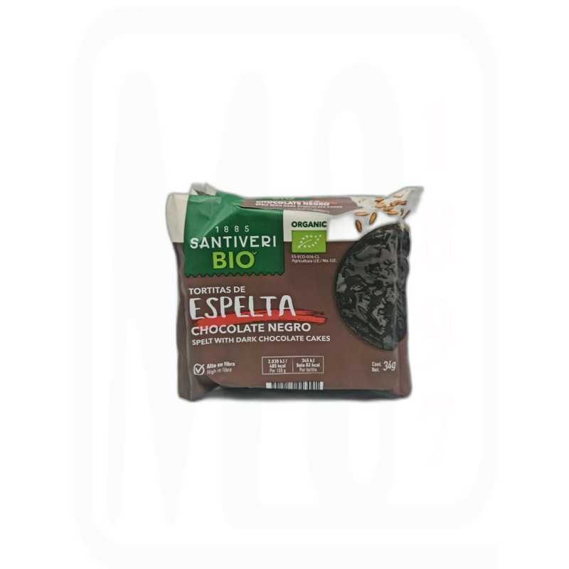 TORTITAS ESPELTA CHOCOLATE NEGRO BIO PACK-2 X 3 102 GR