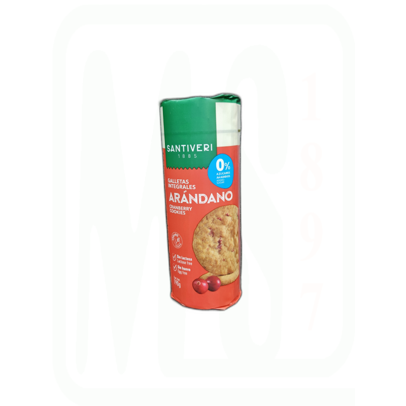 GALLETAS INTEGRALES ARANDANOS 0% 190 GR