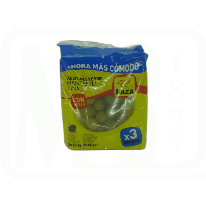ACEITUNAS MANZANILLA BOLSA 3X50 GRAMOS 