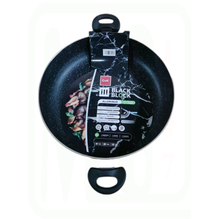 SARTEN 2 ASAS BLACK BLOCK 36 CM