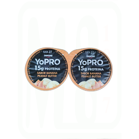 YOGUR YOPRO PLATANO MANTEQUILLA CACAHUETE PACK-2 X160 GR