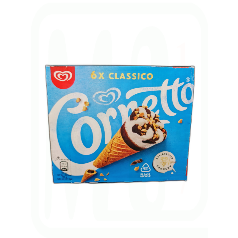 HELADO CORNETTO CLASSICO PACK-6 X 90 ML