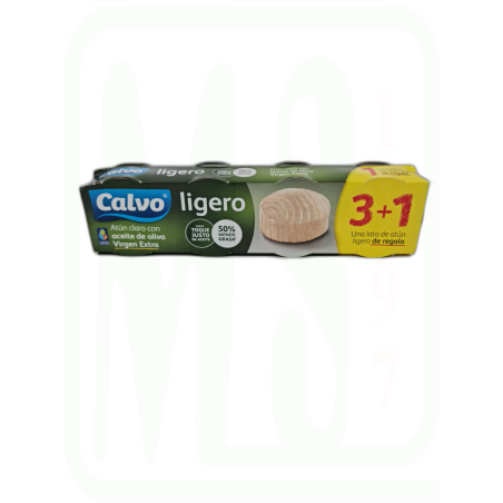 ATUN CLARO ACEITE OLIVA VIRGEN 3+1X42 GRAMOS