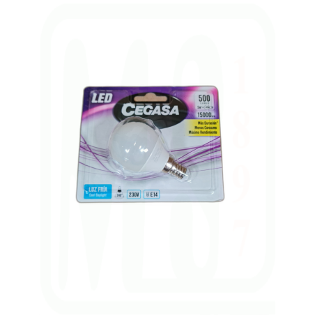 LAMPARA LED E-14  5.4W ESFERICA FRIA BLISTER 1U