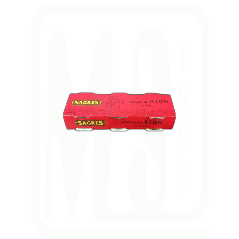 ATUN MIGAS CON TOMATE PACK-3 X 52 GR