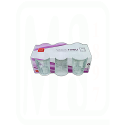 VASO CRISTAL DE AGUA 270 ML TIVOLI PACK-6