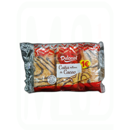 CAÑA RELLENA CACAO PACK-3 141 GR