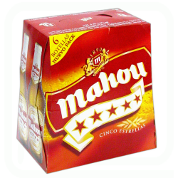 CERVEZA 5 ESTRELLAS PACK-6 X 25 CL