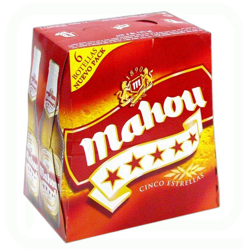 CERVEZA 5 ESTRELLAS PACK-6 X 25 CL