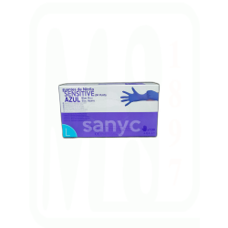 GUANTES NITRILO AZUL TALLA GRANDE 100 U