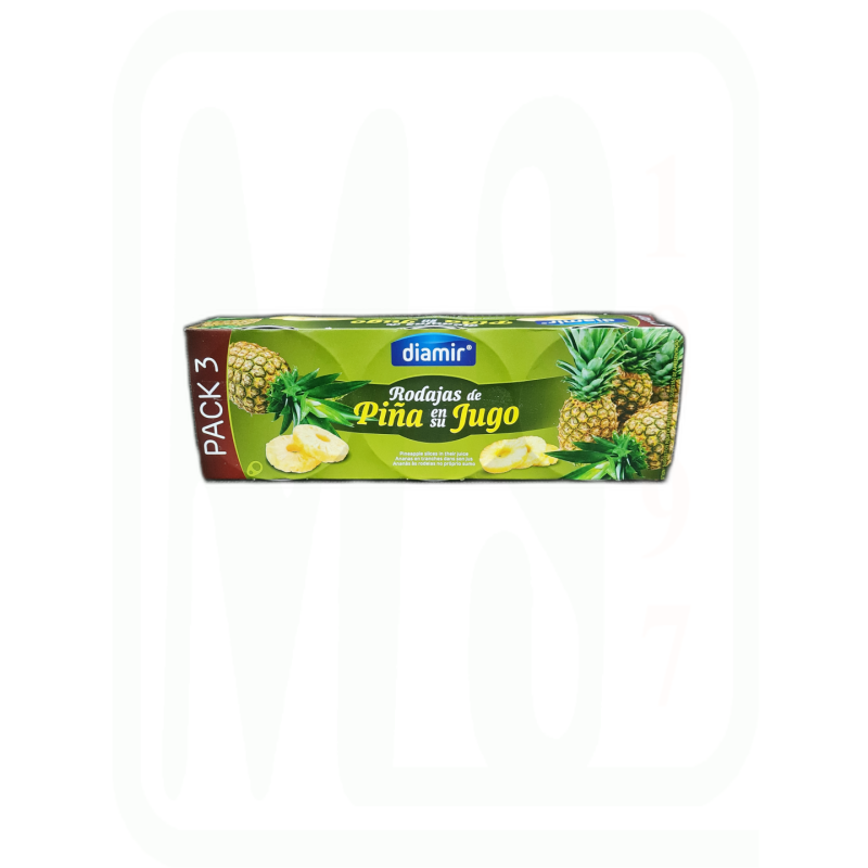 PIÑA EN SU JUGO PACK-3 X 140 GRAMOS