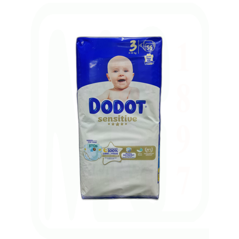 PAÑAL SENSITIV TALLA 3  56 UNIDADES
