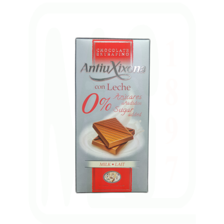 CHOCOLATE C/LECHE SIN AZUCAR 100 GRAMOS