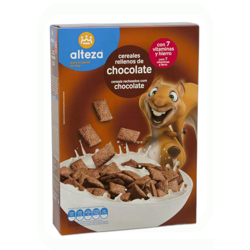 CEREALES RELLENOS CHOCOLATE 500 GR 