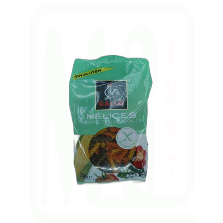 PASTA HELICES VEGETALES S- GLUTEN 450 GR 