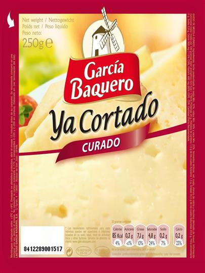 QUESO CURADO CUÑA CORTADO 225 GRAMOS