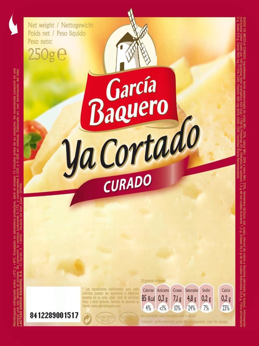 QUESO CURADO CUÑA CORTADO 225 GRAMOS