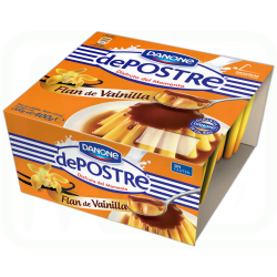 FLAN DE VAINILLA PACK-4 X100 GR