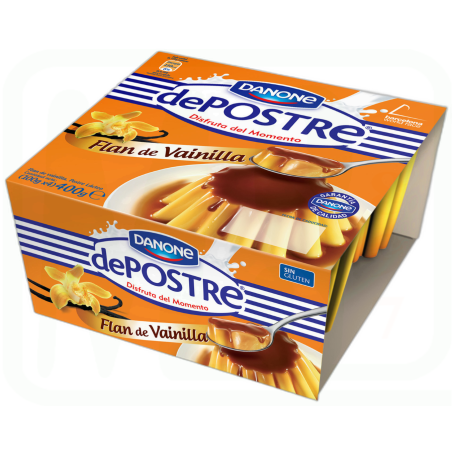 FLAN DE VAINILLA PACK-4 X100 GR