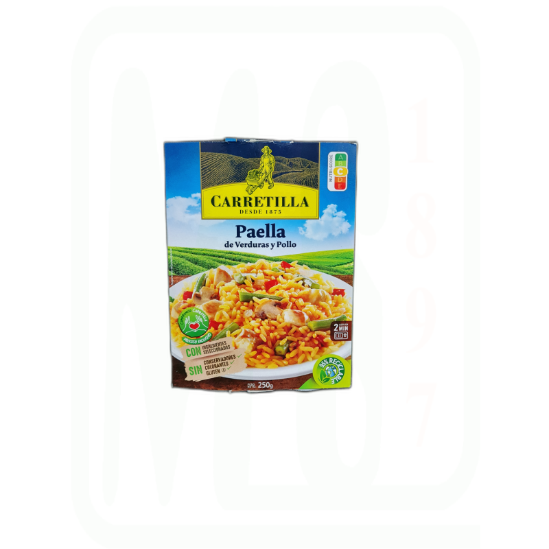 PAELLA VERDURAS POLLO 250 GR
