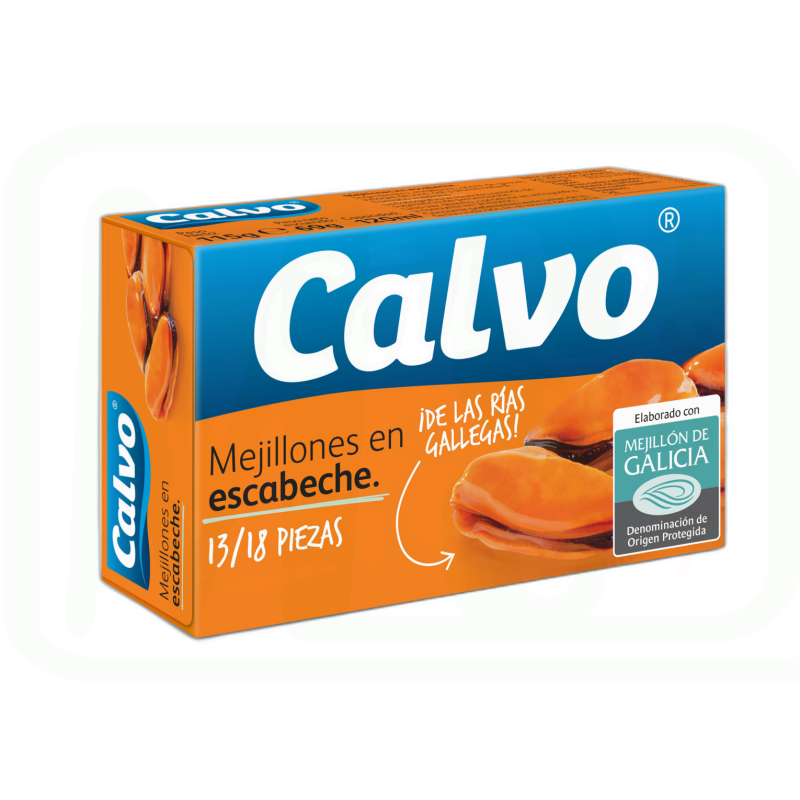 MEJILLONES ESCABECHE 15/20 PIEZAS 69 GR