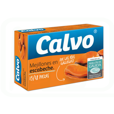 MEJILLONES ESCABECHE 15/20 PIEZAS 69 GR