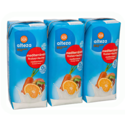 FRUTA + LECHE MEDITERRANEO PACK-3 X 330 ML