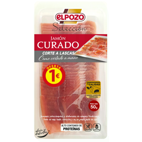 JAMON CURADO BODEGA 5 LONCHAS 45 GR