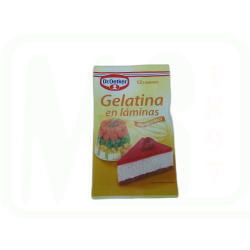 GELATINA LAMINAS POSTRES 12/U