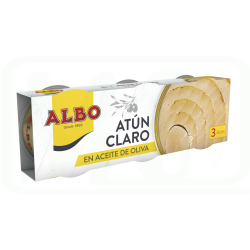 ATUN CLARO ACEITE OLIVA PACK-3 X 67 GR