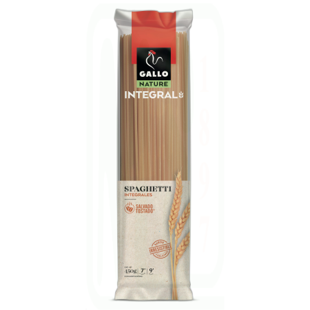 PASTA SPAGHETTI INTEGRAL 500 GR 