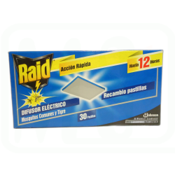 INSECTICIDA ELECTR- PASTILLAS 30/U