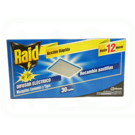 INSECTICIDA ELECTR- PASTILLAS 30/U