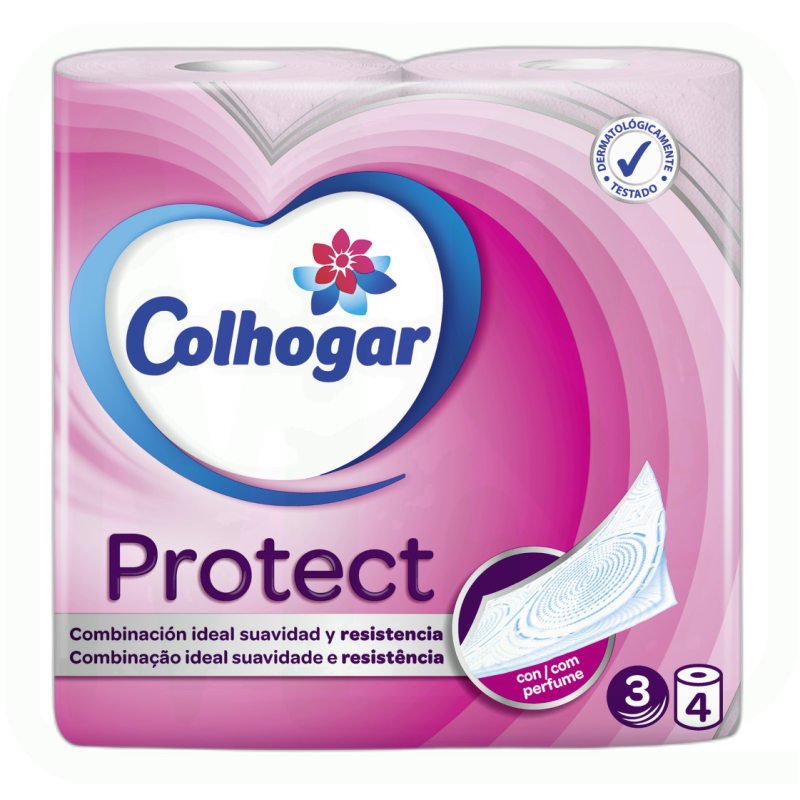 PAPEL HIGIENICO PROTECT 3 CAPAS PACK-4 ROLLOS