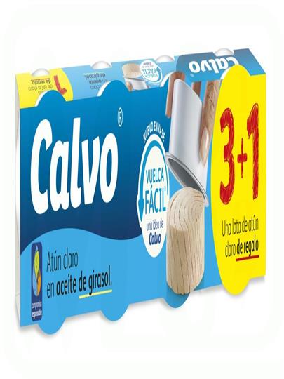ATUN CLARO ACEITE  P 3+1 X52 GR VACIA FACIL