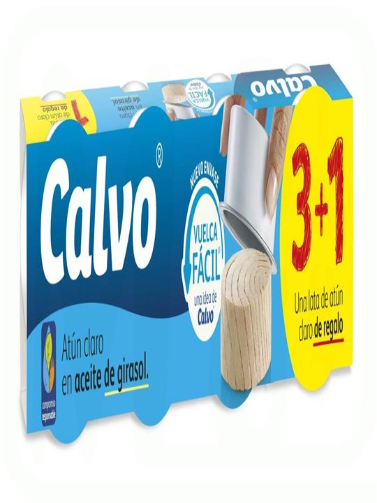 ATUN CLARO ACEITE  P 3+1 X52 GR VACIA FACIL