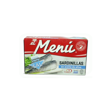 SARDINILLAS ACEITE OLIVA BAJA SAL 90 GRAMOS